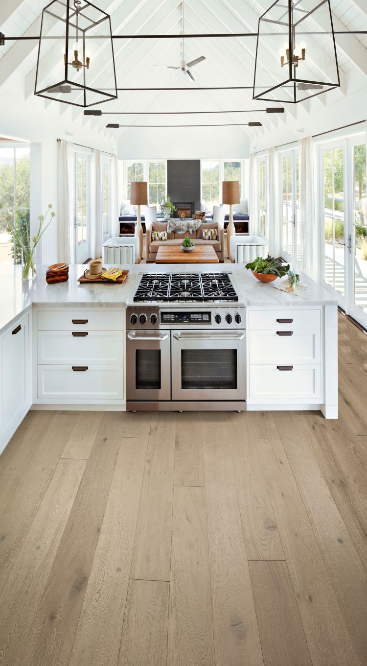 Installed laminate flooring in home